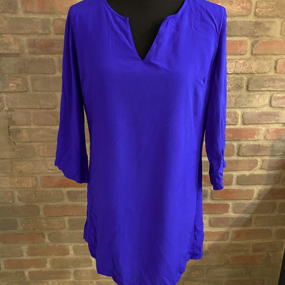 Short Royal Blue Dress or Long Top
